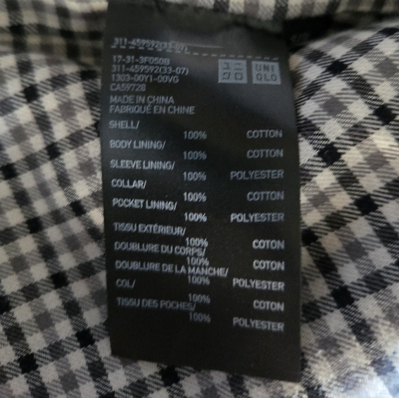 Uniqlo Black Cropped Workwear Jacket - Picture 2 of 4